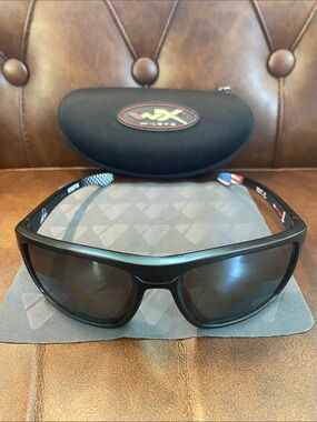 Wiley X Kingpin Black Wrap Sunglasses Joey Logano Signature Edition Rare 🏁